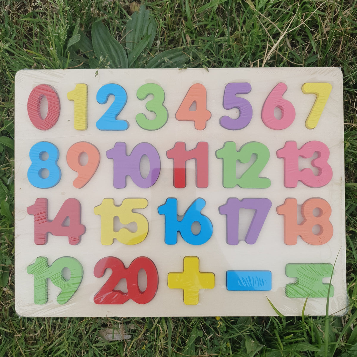 Wooden numbers
